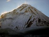 110 Dhaulagiri Sunset From Shepherds Kharka Dhaulagiri close up from Shepherds Kharka (3760m) at sunset on the way to Annapurna North Base Camp.